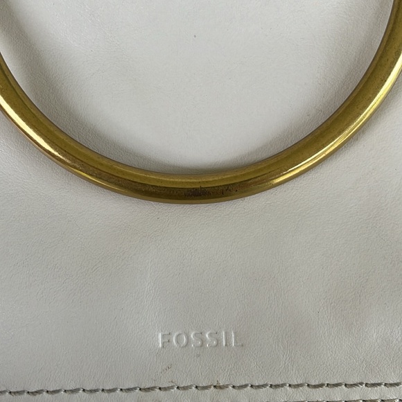 Fossil Ryder Mini Satchel genuine leather crossbody/shoulder or tote bag - Picture 6 of 16